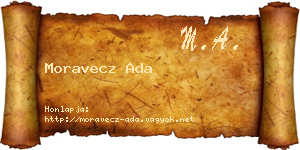 Moravecz Ada névjegykártya